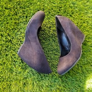 Black Suede Wedges 6
